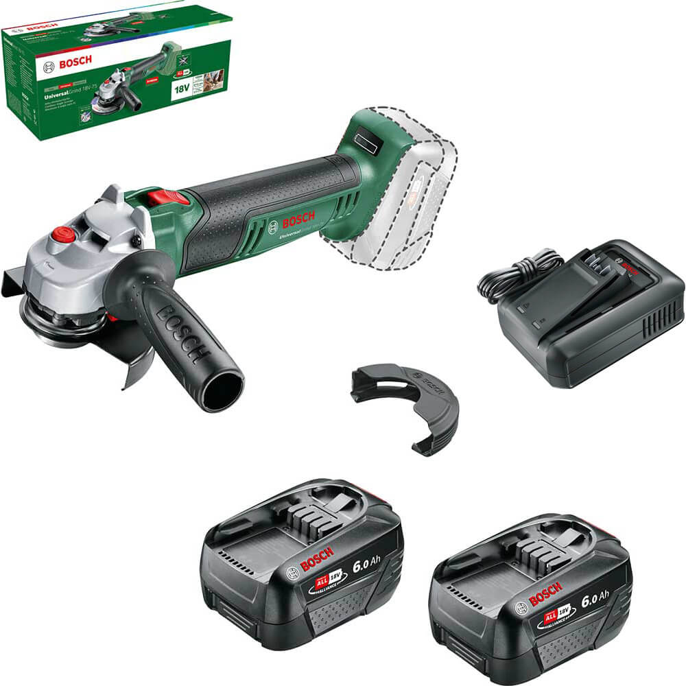Bosch UNIVERSALGRIND 18V-75 P4A 18V Cordless Angle Grinder 115mm