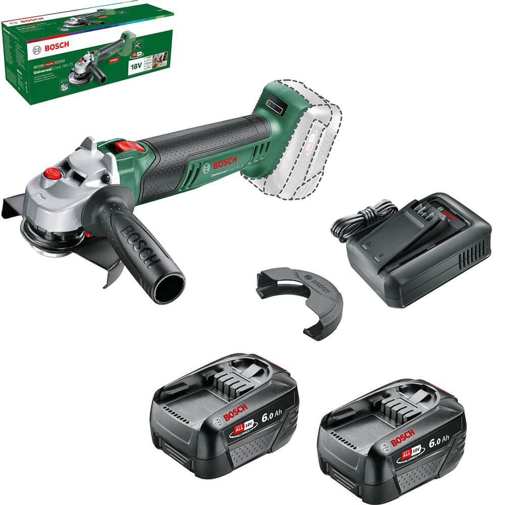 Bosch UNIVERSALGRIND 18V-75 P4A 18V Cordless Angle Grinder 125mm