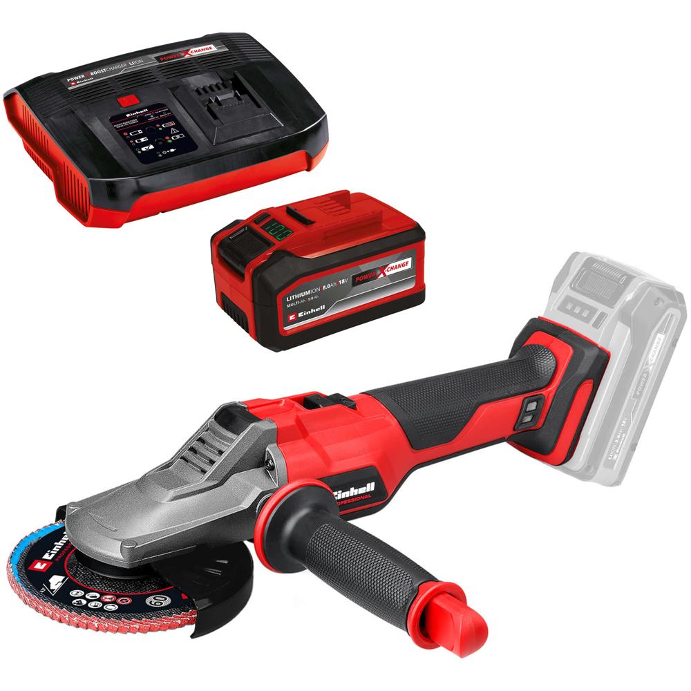 Einhell Professional TP-AG 18/125 F Li BL 18V Cordless Brushless Angle Grinder 125mm