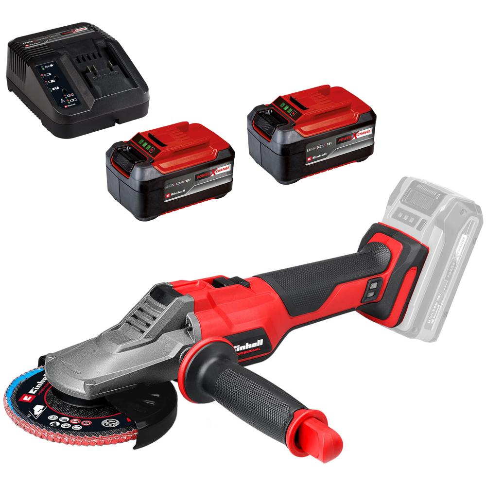 Einhell Professional TP-AG 18/125 F Li BL 18V Cordless Brushless Angle Grinder 125mm
