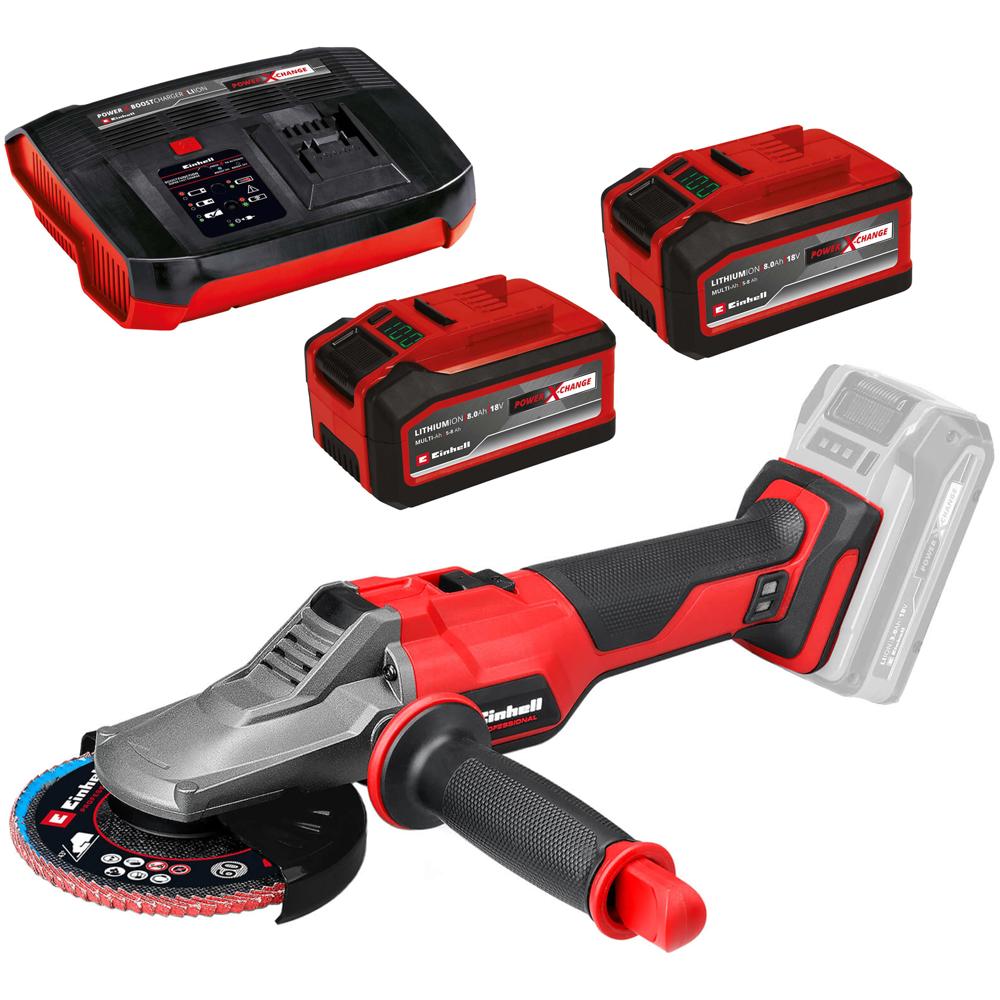 Einhell Professional TP-AG 18/125 F Li BL 18V Cordless Brushless Angle Grinder 125mm
