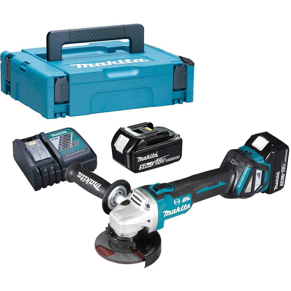 Makita DGA463 18V LXT Cordless Brushless Angle Grinder 115mm
