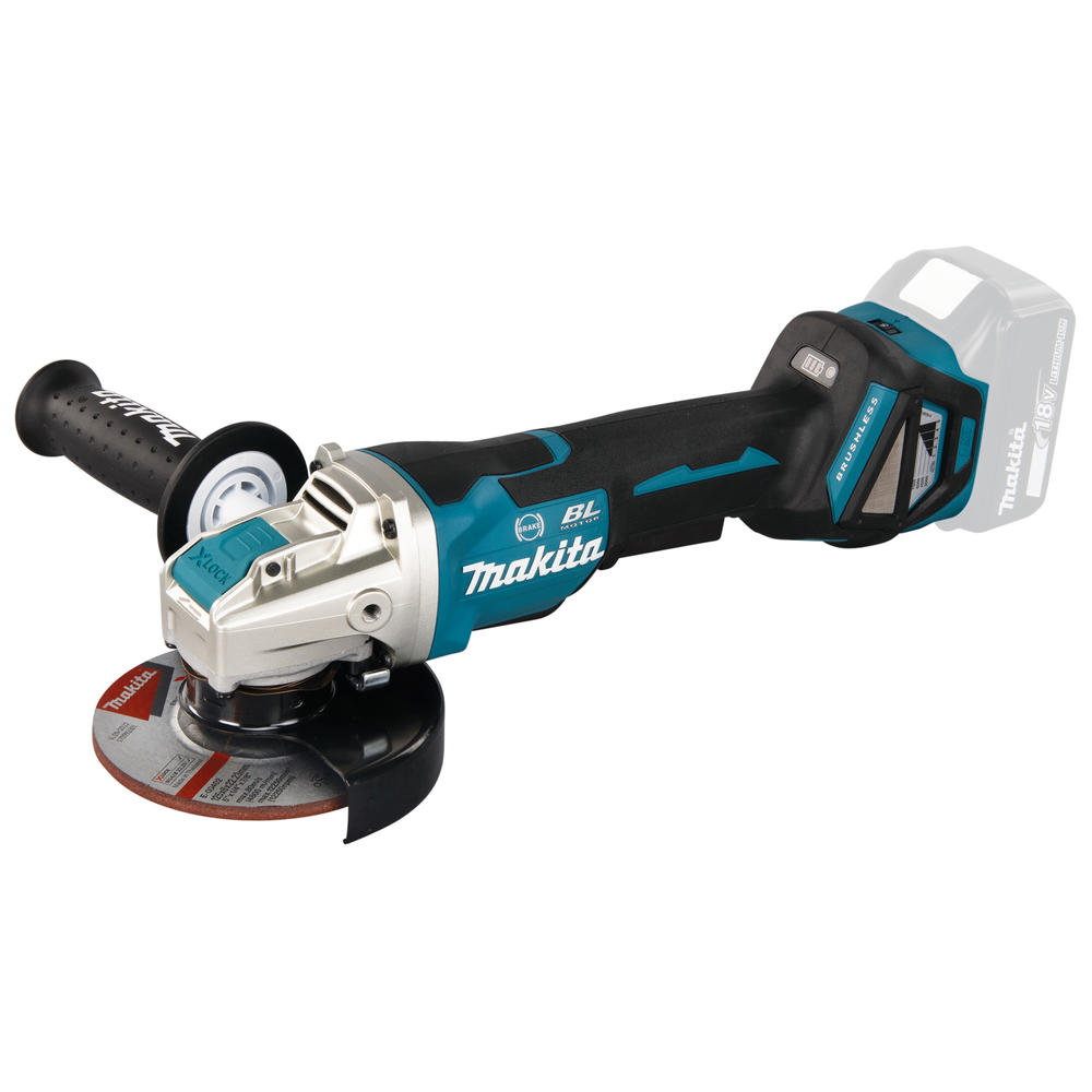 Makita DGA519 18V LXT Cordless Brushless X-LOCK Angle Grinder 125mm